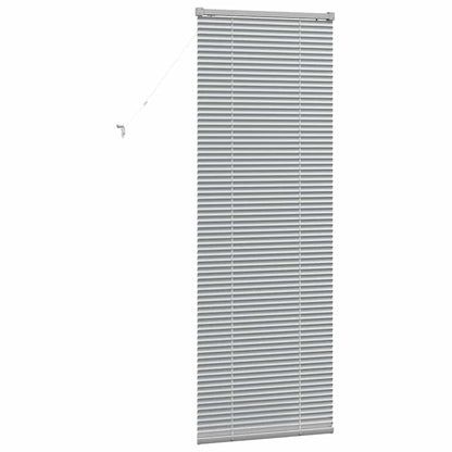 vidaXL Venetian Blinds Height Adjustable Silver 175 x 55 cm Aluminium