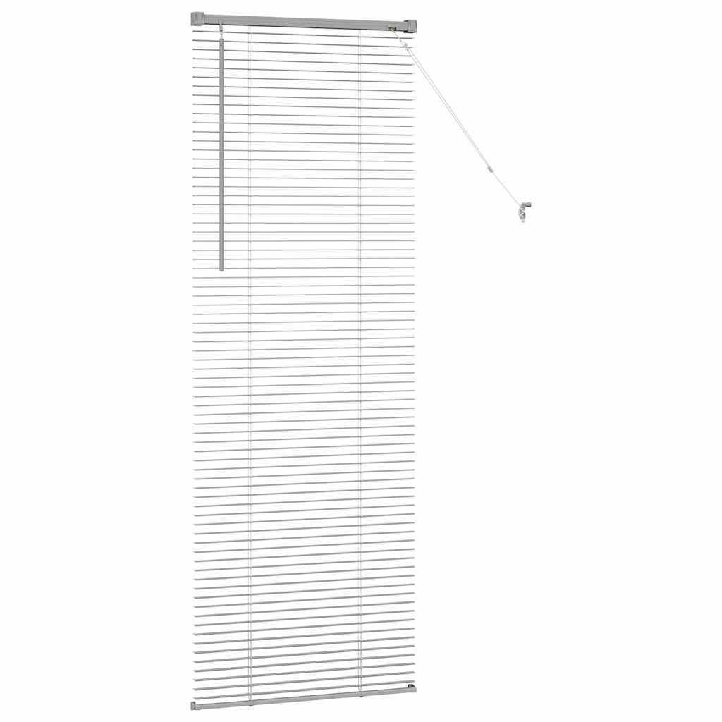 vidaXL Venetian Blinds Height Adjustable Silver 175 x 60 cm Aluminium