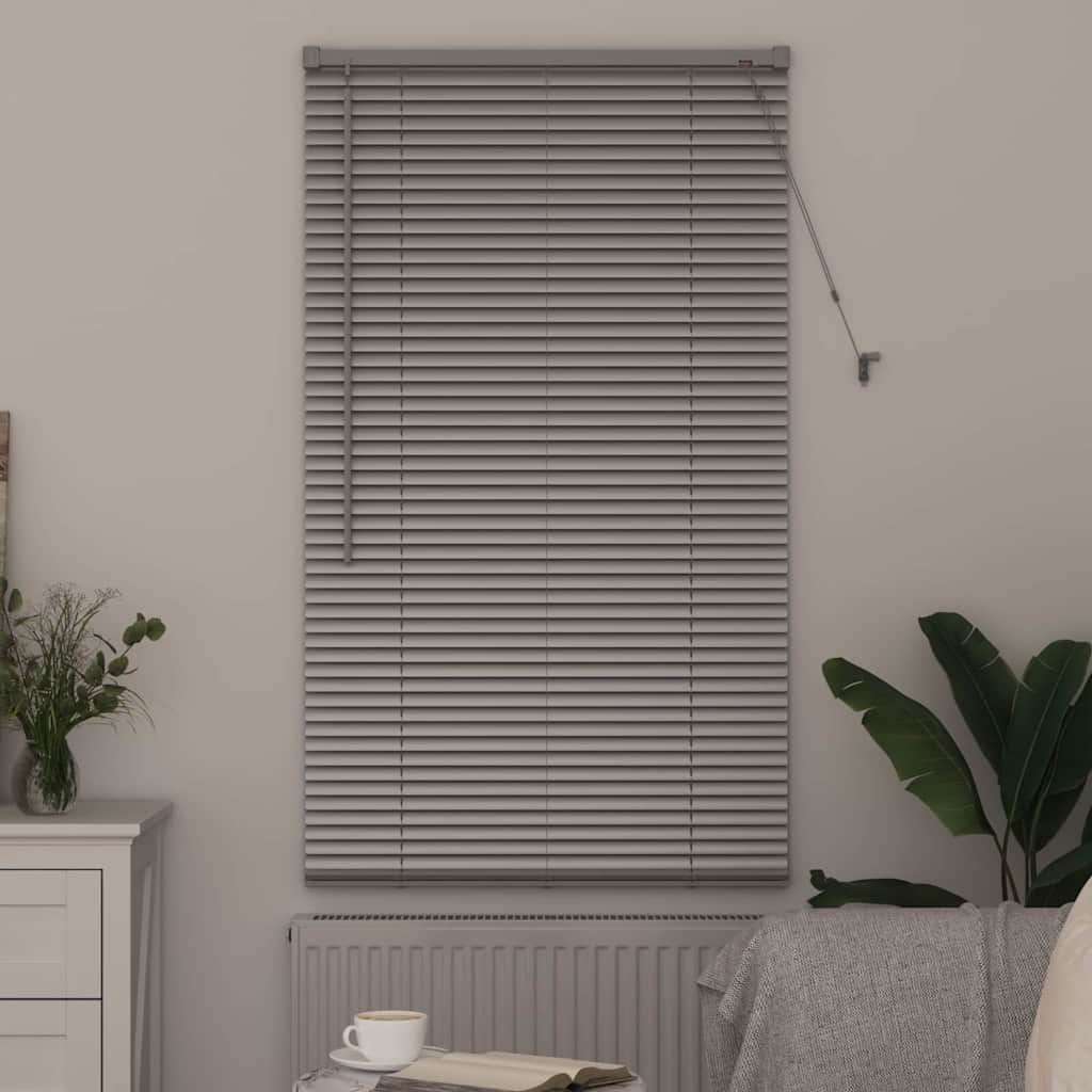 vidaXL Venetian Blinds Height Adjustable Silver 175 x 70 cm Aluminium