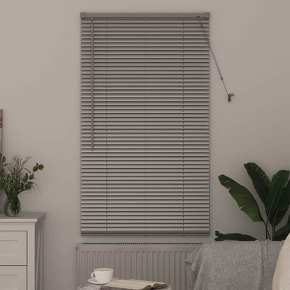 vidaXL Venetian Blinds Height Adjustable Silver 175 x 70 cm Aluminium