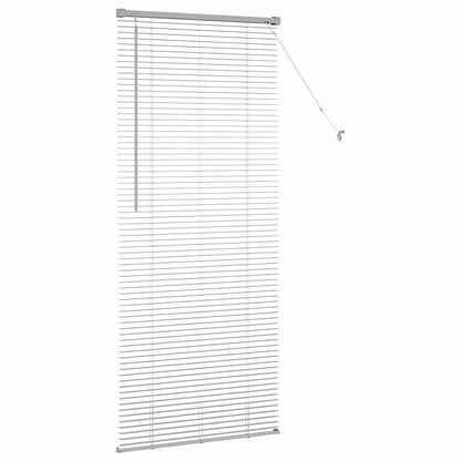 vidaXL Venetian Blinds Height Adjustable Silver 175 x 75 cm Aluminium