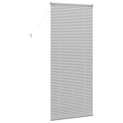 vidaXL Venetian Blinds Height Adjustable Silver 175 x 75 cm Aluminium