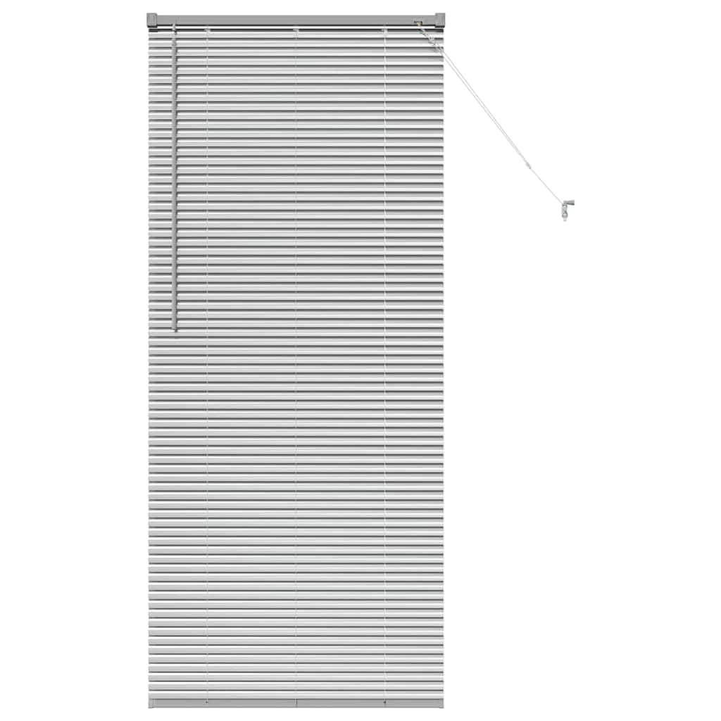 vidaXL Venetian Blinds Height Adjustable Silver 175 x 75 cm Aluminium
