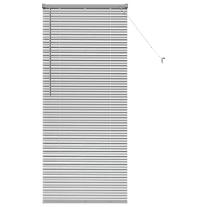 vidaXL Venetian Blinds Height Adjustable Silver 175 x 75 cm Aluminium