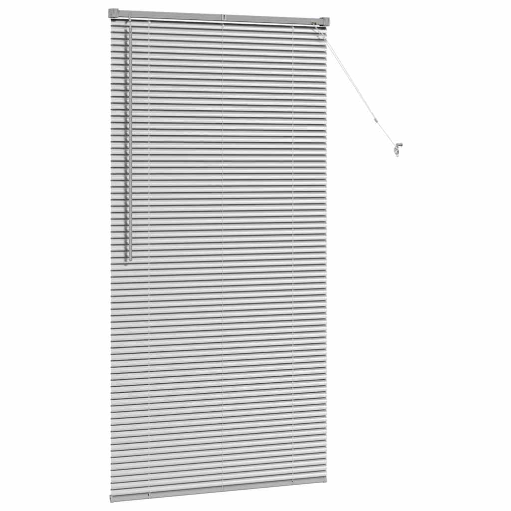 vidaXL Venetian Blinds Height Adjustable Silver 175 x 85 cm Aluminium
