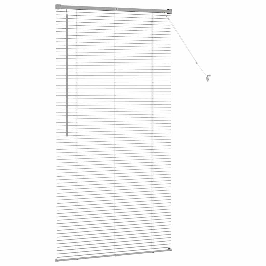vidaXL Venetian Blinds Height Adjustable Silver 175 x 85 cm Aluminium
