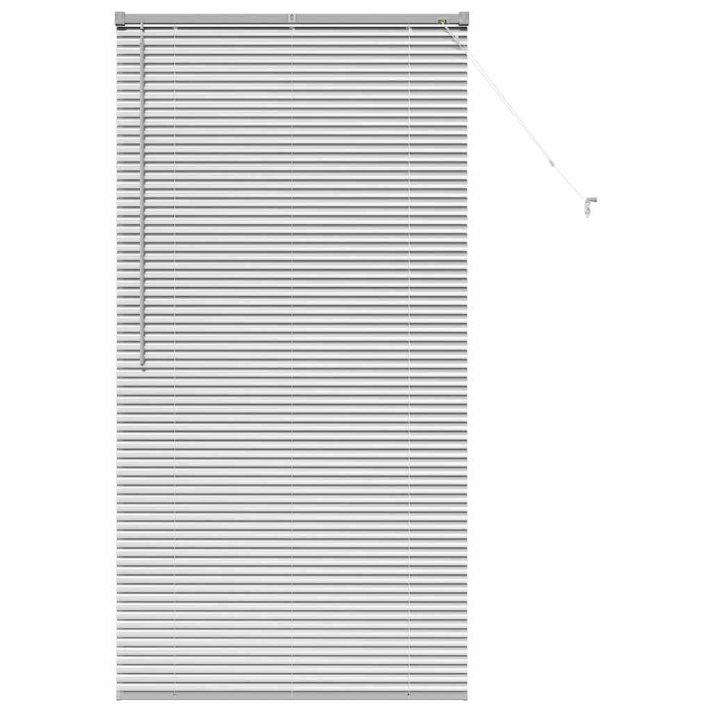 vidaXL Venetian Blinds Height Adjustable Silver 175 x 85 cm Aluminium