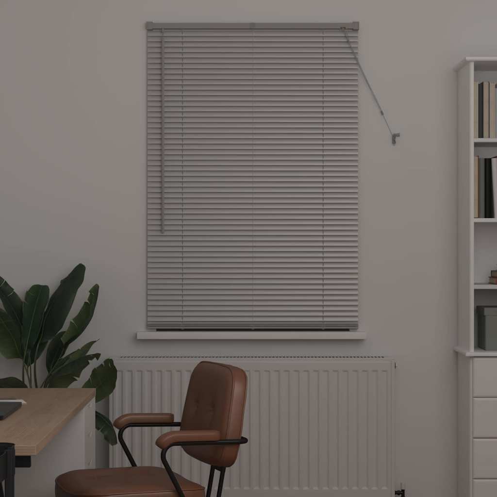 vidaXL Venetian Blinds Height Adjustable Silver 175 x 90 cm Aluminium