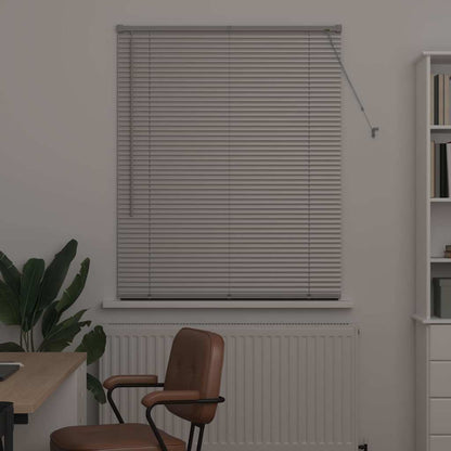 vidaXL Venetian Blinds Height Adjustable Silver 175 x 100 cm Aluminium