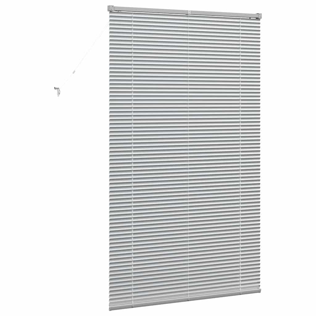 vidaXL Venetian Blinds Height Adjustable Silver 175 x 100 cm Aluminium