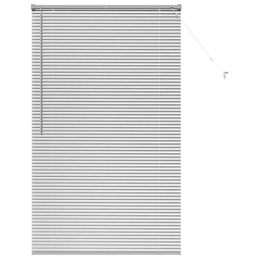 vidaXL Venetian Blinds Height Adjustable Silver 175 x 100 cm Aluminium