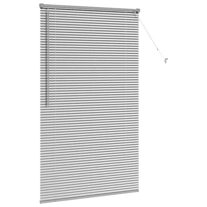 vidaXL Venetian Blinds Height Adjustable Silver 175 x 105 cm Aluminium