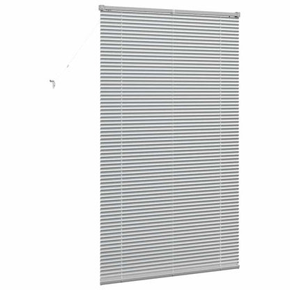 vidaXL Venetian Blinds Height Adjustable Silver 175 x 105 cm Aluminium