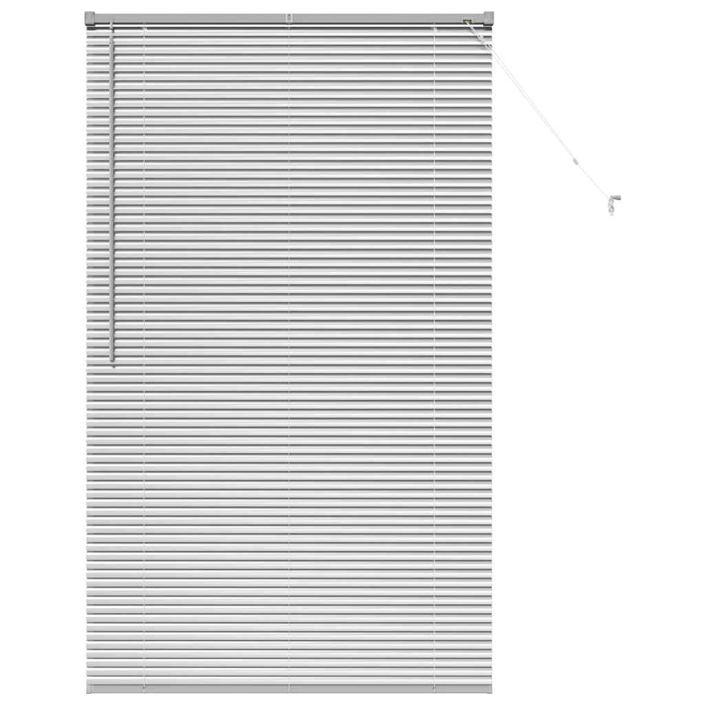 vidaXL Venetian Blinds Height Adjustable Silver 175 x 105 cm Aluminium