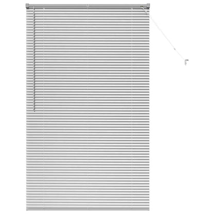 vidaXL Venetian Blinds Height Adjustable Silver 175 x 105 cm Aluminium