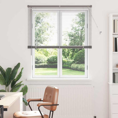 vidaXL Venetian Blinds Height Adjustable Silver 175 x 110 cm Aluminium