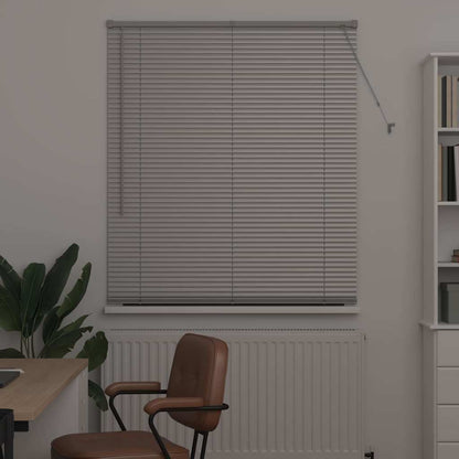 vidaXL Venetian Blinds Height Adjustable Silver 175 x 110 cm Aluminium