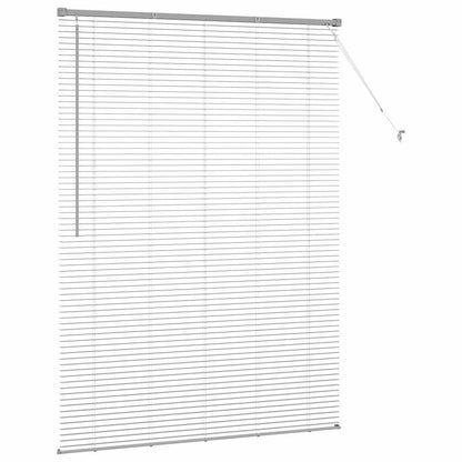 vidaXL Venetian Blinds Height Adjustable Silver 175 x 135 cm Aluminium