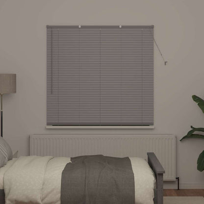 vidaXL Venetian Blinds Height Adjustable Silver 175 x 140 cm Aluminium