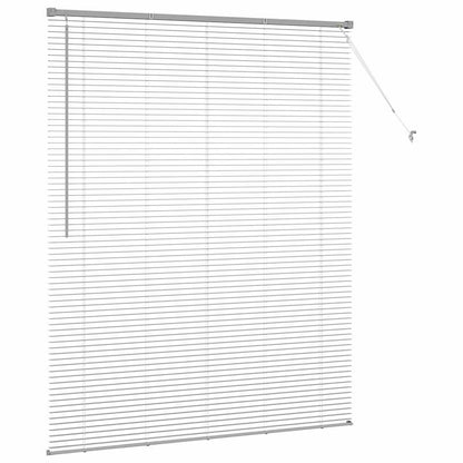 vidaXL Venetian Blinds Height Adjustable Silver 175 x 140 cm Aluminium