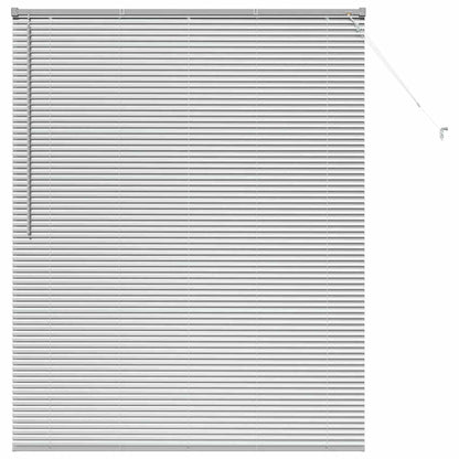vidaXL Venetian Blinds Height Adjustable Silver 175 x 140 cm Aluminium