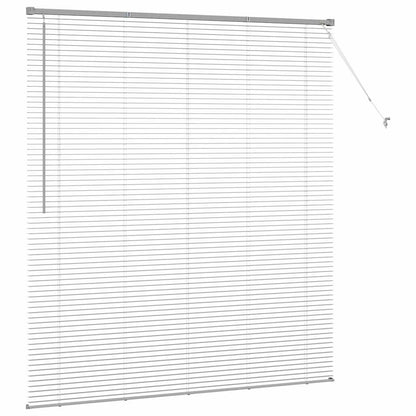 vidaXL Venetian Blinds Height Adjustable Silver 175 x 160 cm Aluminium