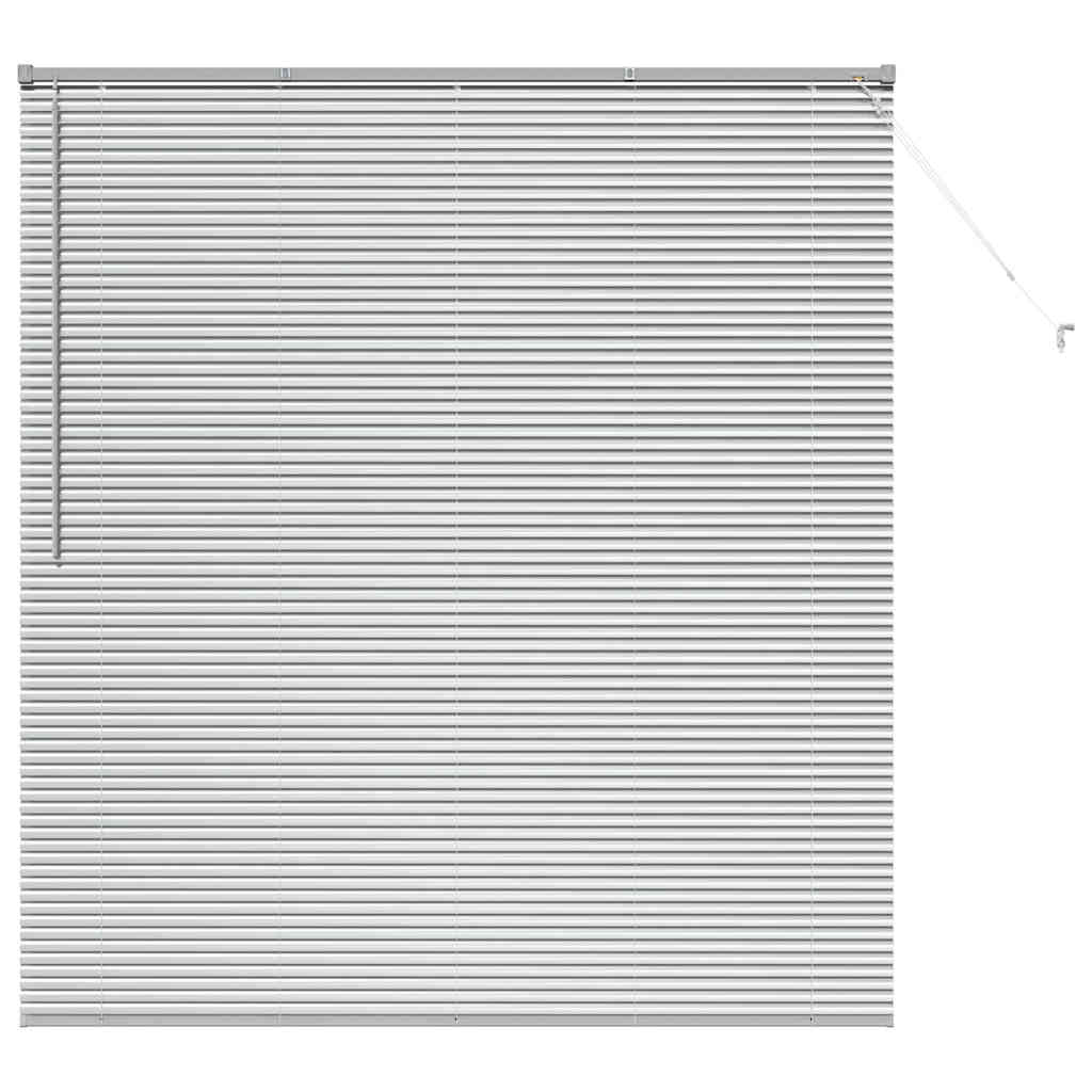 vidaXL Venetian Blinds Height Adjustable Silver 175 x 160 cm Aluminium
