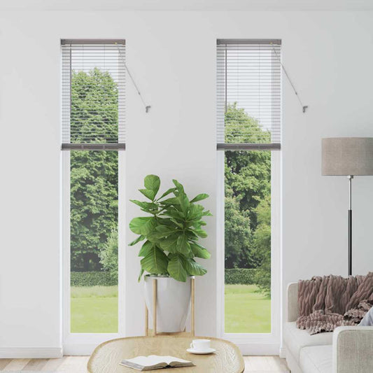 vidaXL Venetian Blinds Height Adjustable Silver 220 x 45 cm Aluminium