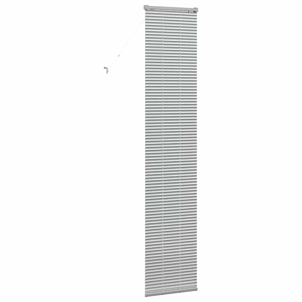 vidaXL Venetian Blinds Height Adjustable Silver 220 x 45 cm Aluminium