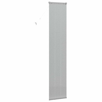 vidaXL Venetian Blinds Height Adjustable Silver 220 x 45 cm Aluminium