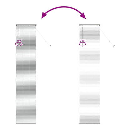 vidaXL Venetian Blinds Height Adjustable Silver 220 x 45 cm Aluminium