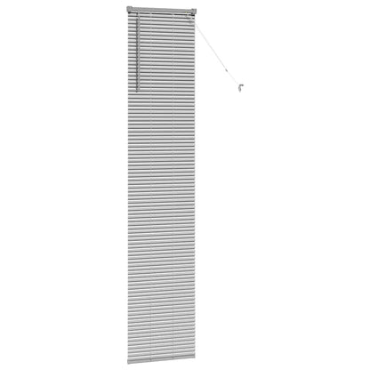 vidaXL Venetian Blinds Height Adjustable Silver 220 x 50 cm Aluminium