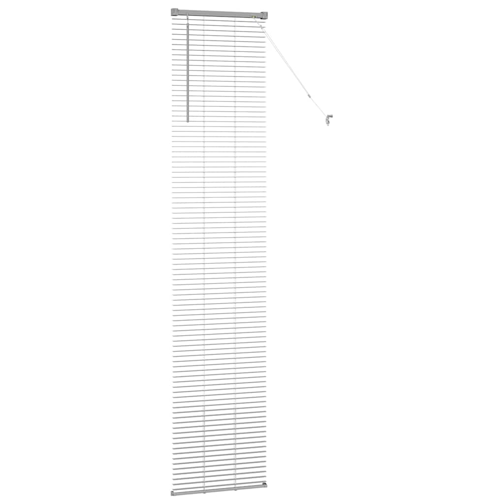vidaXL Venetian Blinds Height Adjustable Silver 220 x 50 cm Aluminium