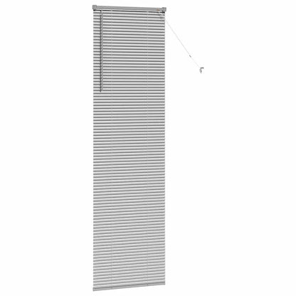 vidaXL Venetian Blinds Height Adjustable Silver 220 x 60 cm Aluminium