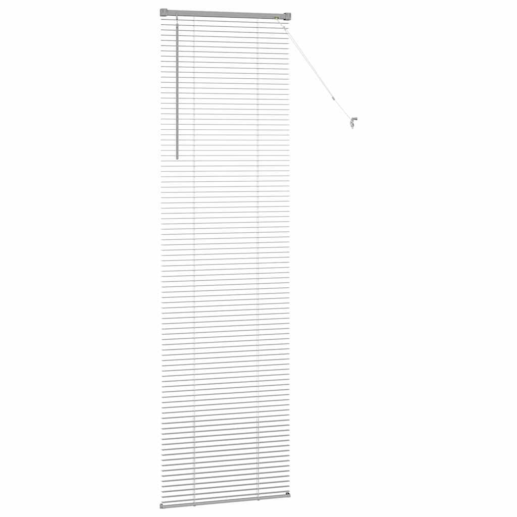 vidaXL Venetian Blinds Height Adjustable Silver 220 x 60 cm Aluminium