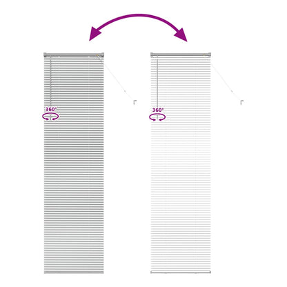 vidaXL Venetian Blinds Height Adjustable Silver 220 x 60 cm Aluminium