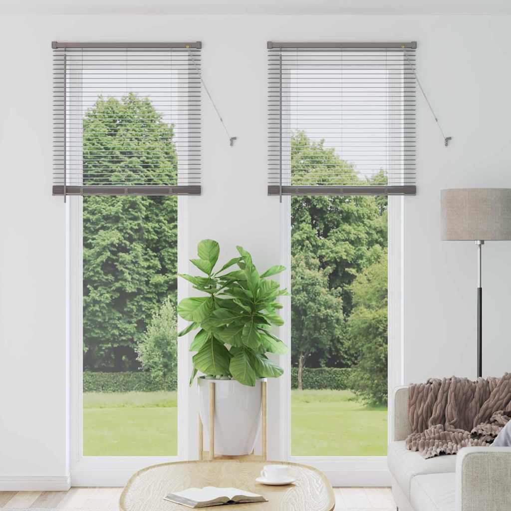vidaXL Venetian Blinds Height Adjustable Silver 220 x 75 cm Aluminium