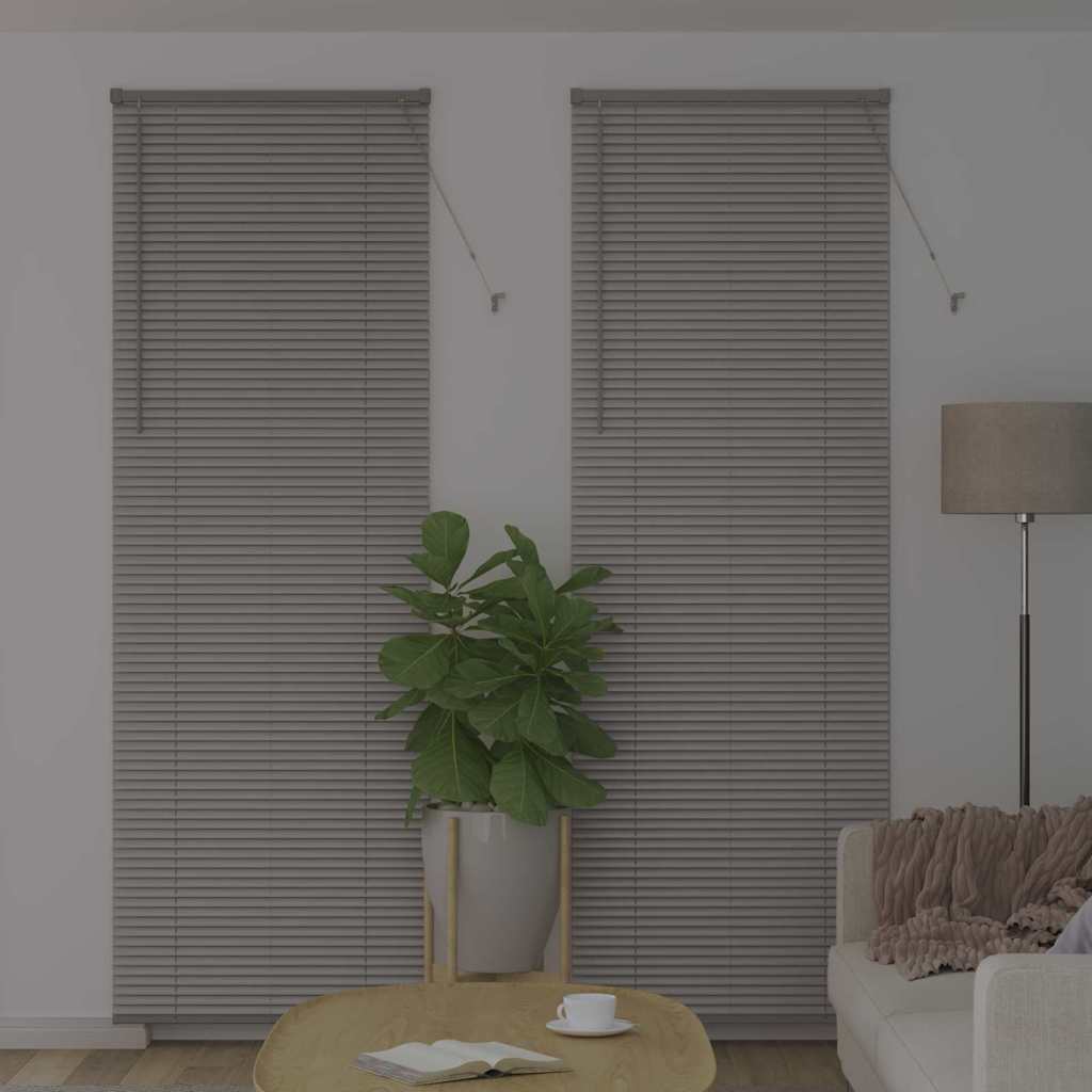 vidaXL Venetian Blinds Height Adjustable Silver 220 x 75 cm Aluminium