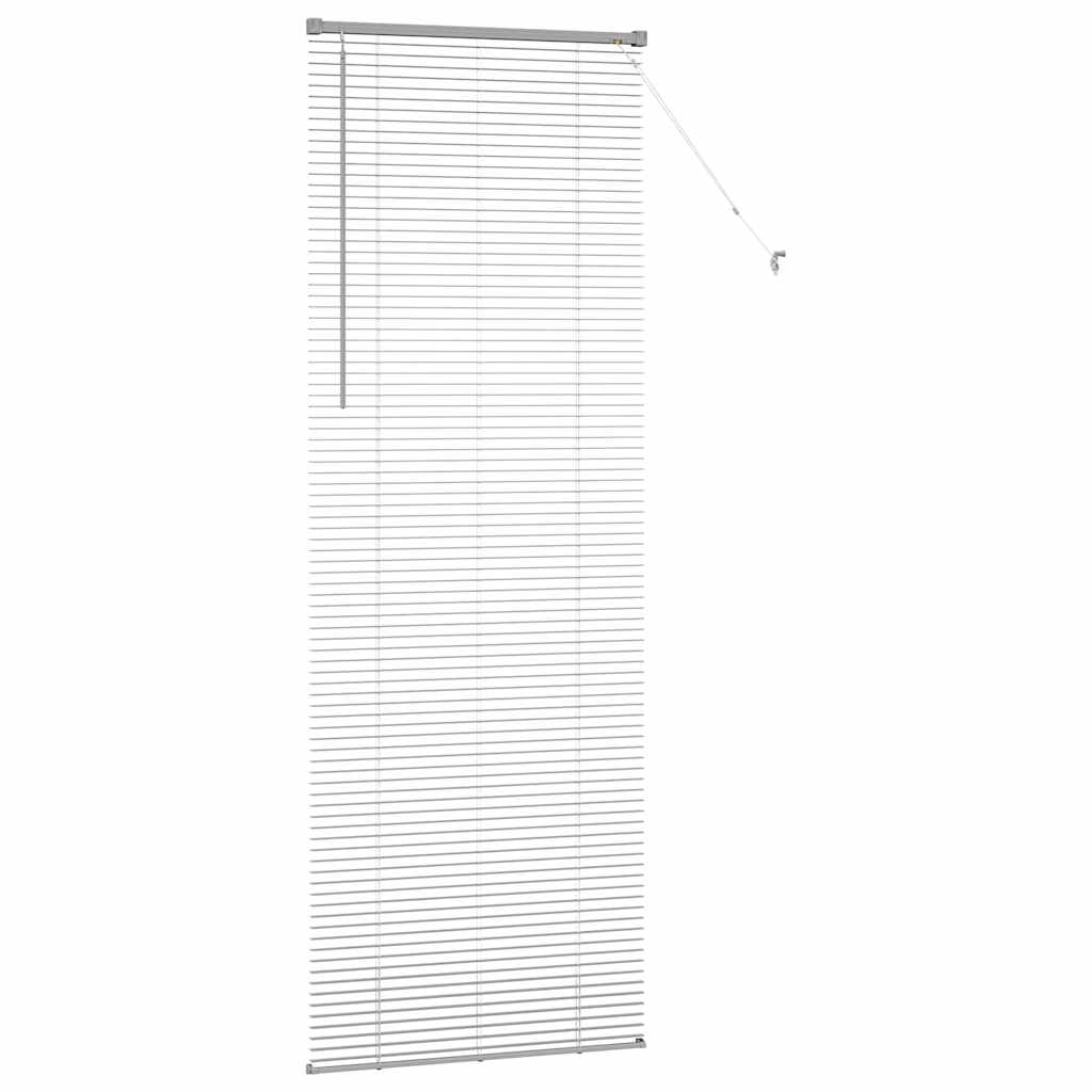 vidaXL Venetian Blinds Height Adjustable Silver 220 x 75 cm Aluminium