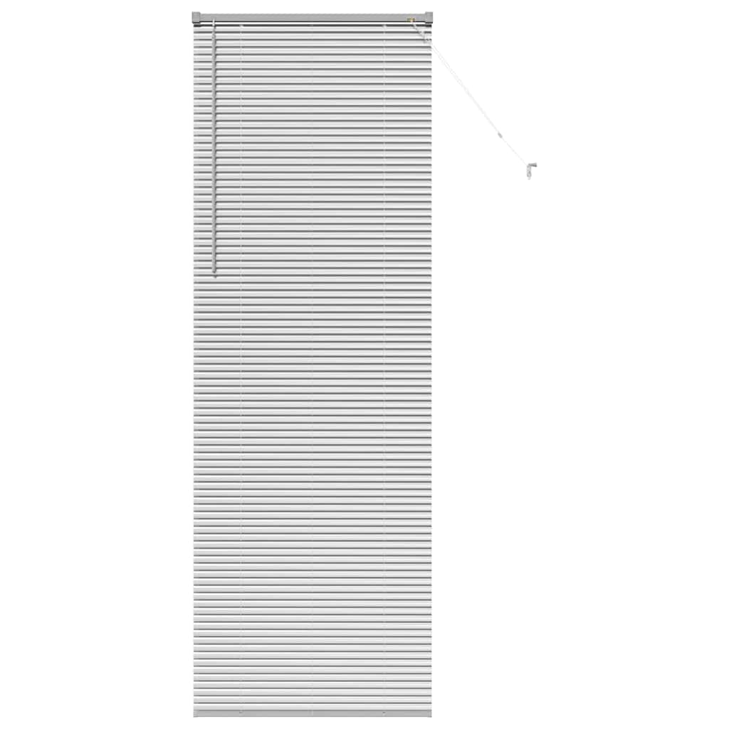vidaXL Venetian Blinds Height Adjustable Silver 220 x 75 cm Aluminium
