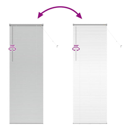 vidaXL Venetian Blinds Height Adjustable Silver 220 x 75 cm Aluminium