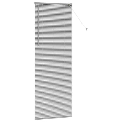 vidaXL Venetian Blinds Height Adjustable Silver 220 x 80 cm Aluminium