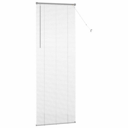 vidaXL Venetian Blinds Height Adjustable Silver 220 x 80 cm Aluminium