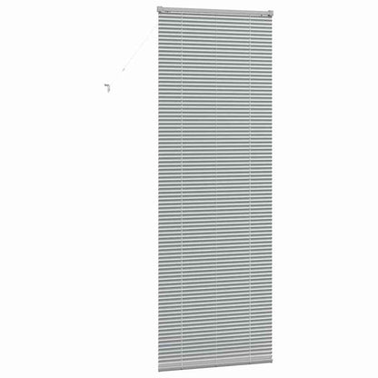 vidaXL Venetian Blinds Height Adjustable Silver 220 x 80 cm Aluminium