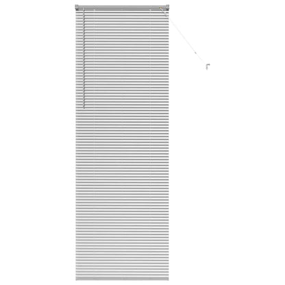 vidaXL Venetian Blinds Height Adjustable Silver 220 x 80 cm Aluminium