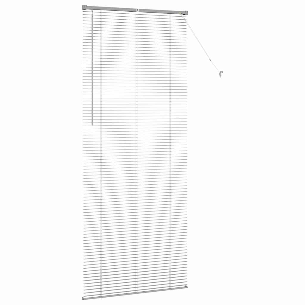 vidaXL Venetian Blinds Height Adjustable Silver 220 x 85 cm Aluminium