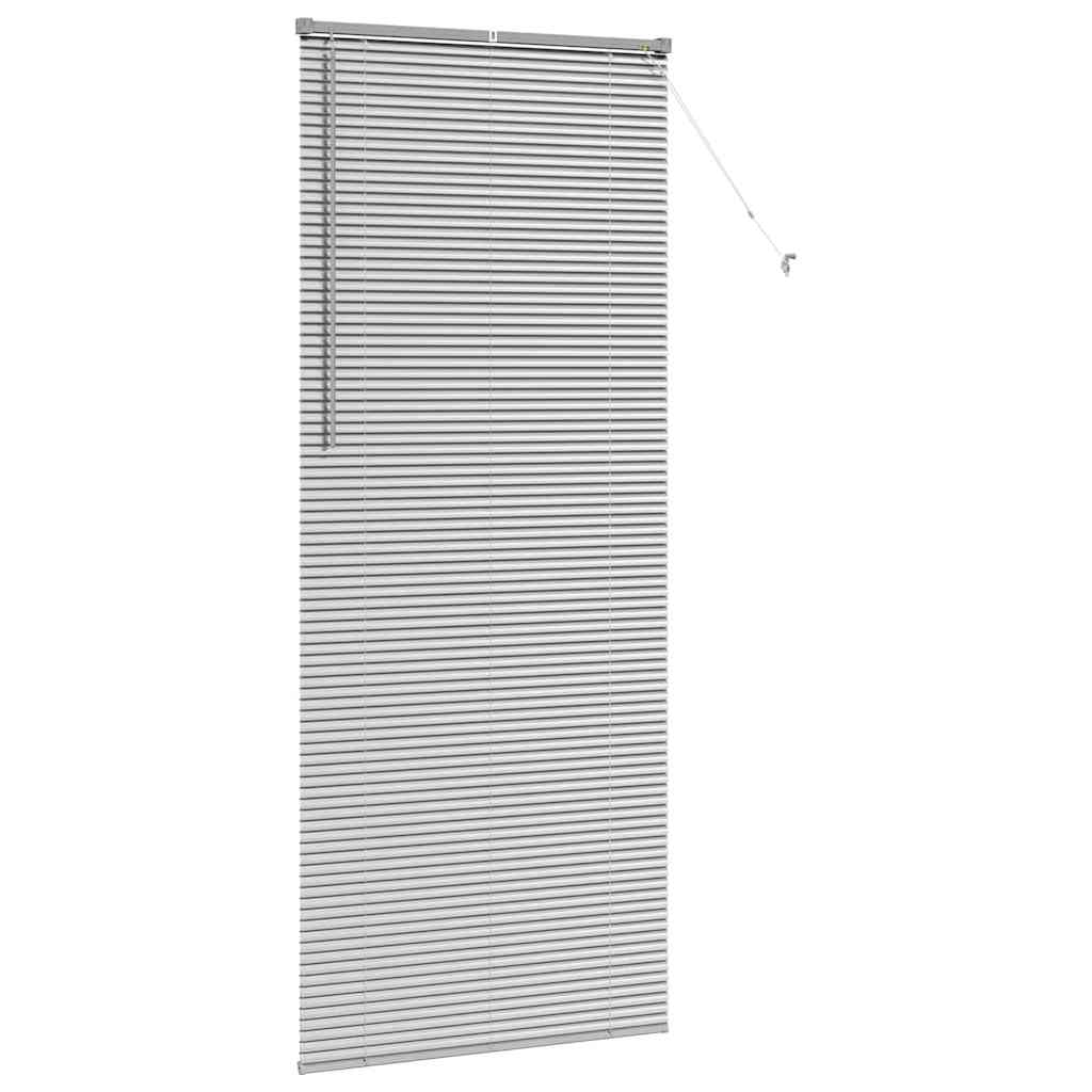 vidaXL Venetian Blinds Height Adjustable Silver 220 x 90 cm Aluminium