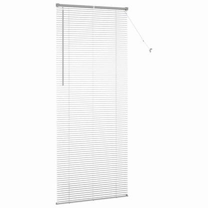 vidaXL Venetian Blinds Height Adjustable Silver 220 x 90 cm Aluminium