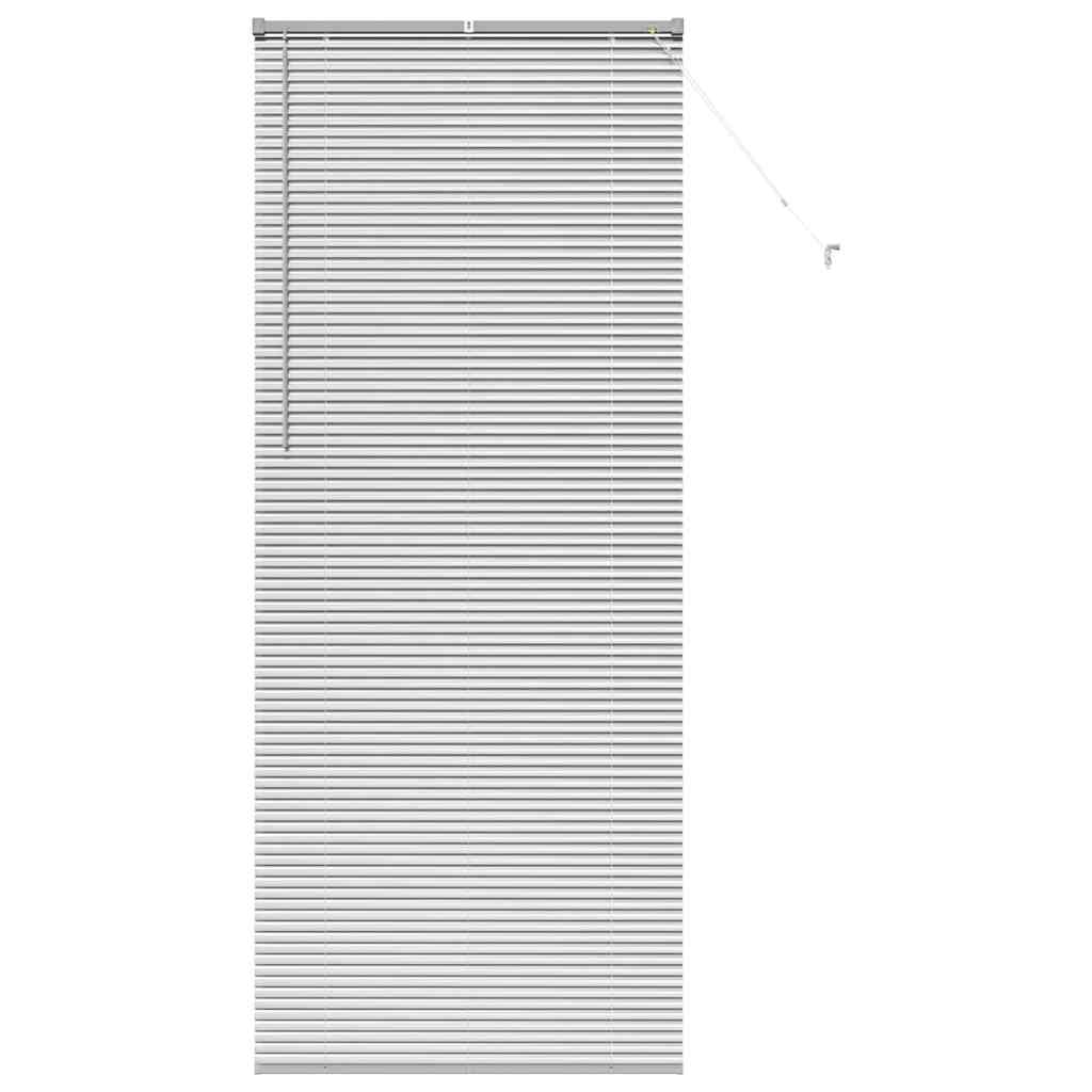 vidaXL Venetian Blinds Height Adjustable Silver 220 x 95 cm Aluminium