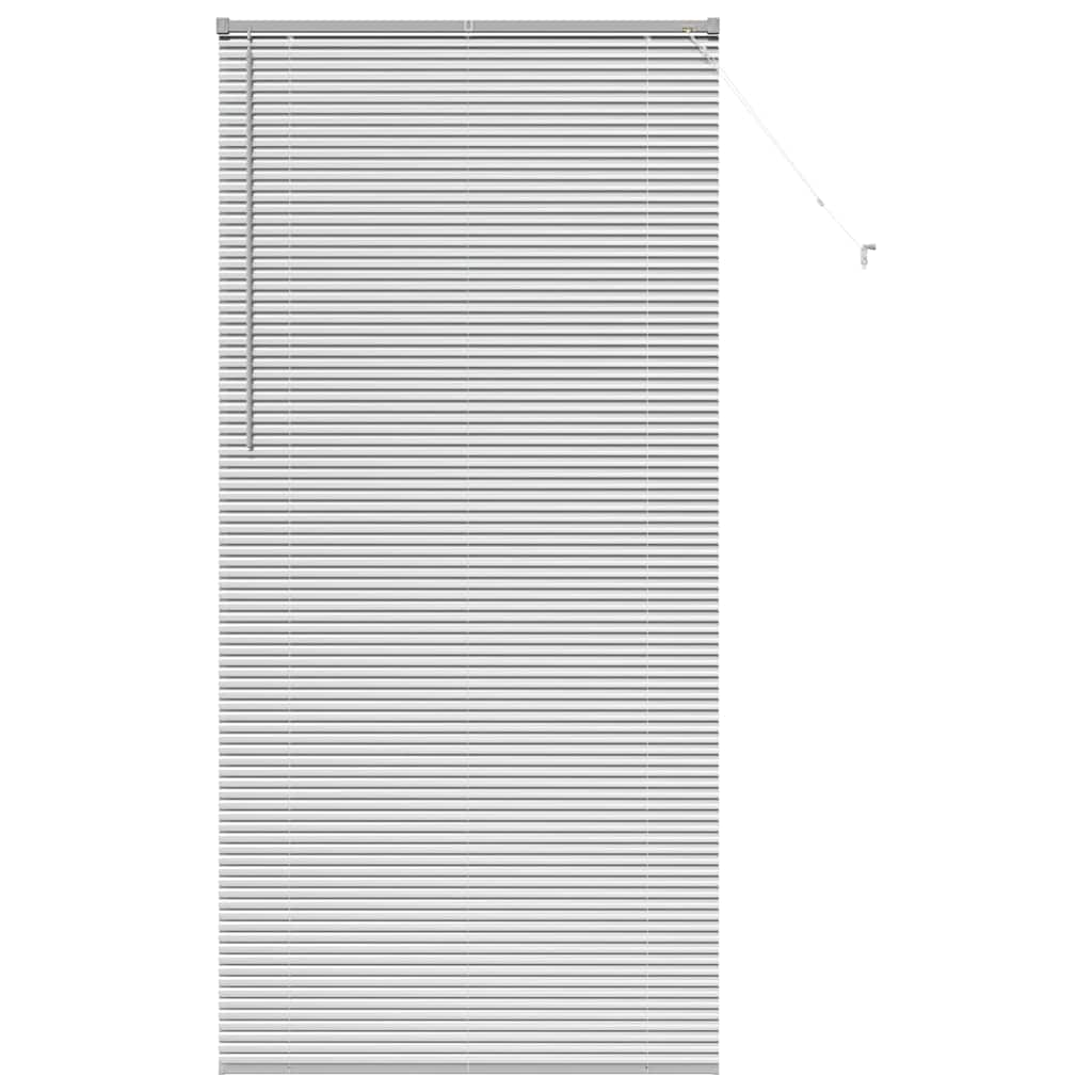 vidaXL Venetian Blinds Height Adjustable Silver 220 x 100 cm Aluminium